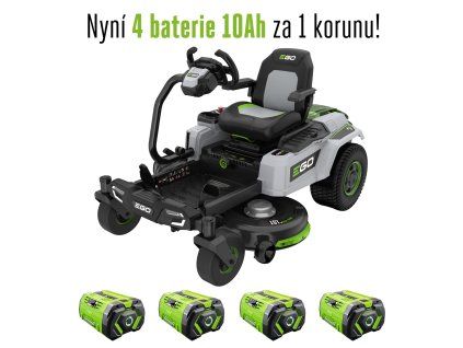 Rider zahradní AKU EGO Z6, ZT4201E-S  prodloužená záruka + sestavení traktůrku + doprava zdarma