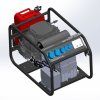 Rámová profesionální elektrocentrála Honda SP 10 HP AVR s podvozkem